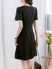 Nanyou French-Style Diamond Waist Slimming Luxury Dress