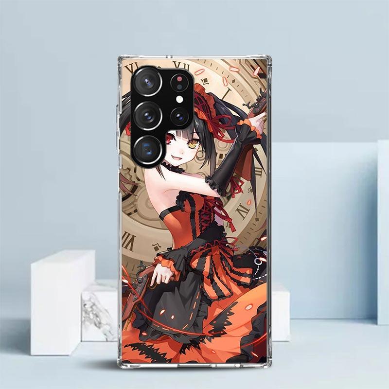 Date A Live Tokisaki Kurumi Soft Cover for Samsung Galaxy S25 Edge S26 S24 S23 Ultra Phone Case S22 S21 Plus S20 FE Print Patter