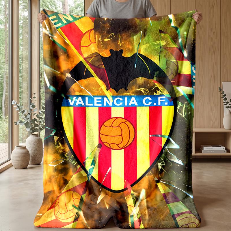Valencia Theme blanket Soft Flannel Blanket Plush Throw Blanket Cozy Sofa Bed Blanket for Home Decor