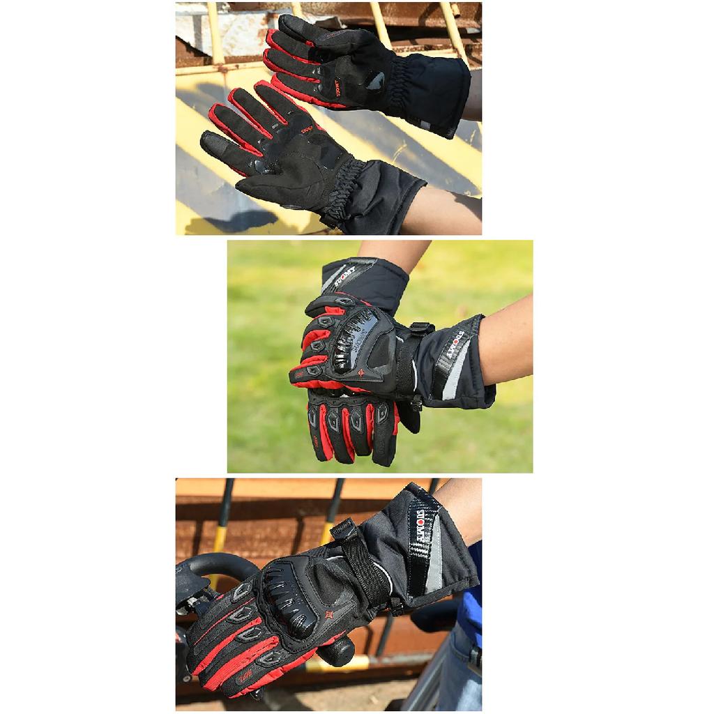 Winter Motorcycle Gloves Windproof Waterproof Guantes Men Motorbike Riding Gloves Touch Screen Motocross Gloves Guantes Moto