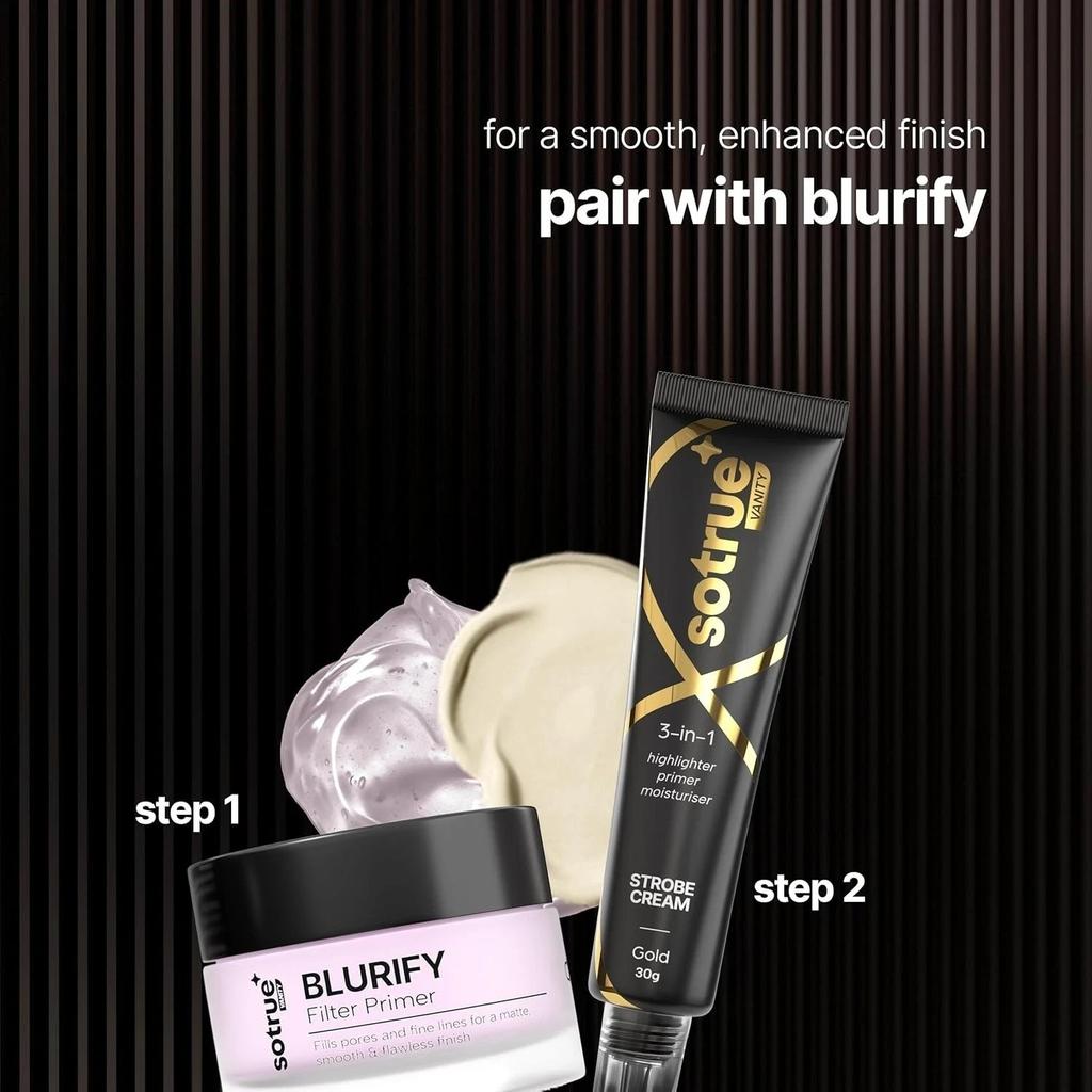 Sotrue Strobe Cream Gold for Face Radiance Boosts Hydration All Skin Types 30g