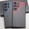 Роскошный чехол для телефона из углеродного волокна для Samsung Galaxy S24 Ultra 600D Ультратонкие чехлы из арамидного волокна S24 Ultra Чехол с Magsafe