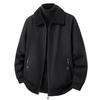 MONTAGUT Men's Reversible Cotton Lamb Fleece Winter Jacket