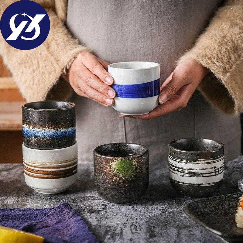 Ceramic Small Tea Cup Porcelain Hotel Restaurant Coffee Cup Simple Office Water Cup Drinkware