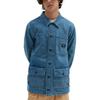 Vans Outdoor Casual Solid Color Lapel Single-Breasted Long Sleeve Jacket Men Jackets Blue VN0008FXCDX