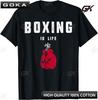 Mens Boxing Is Life T Shirt TShirt Print Original Design T Shirts Mens Clothes Customizable Camiseta Hombre Great with Jeans