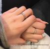 Sterling Silver Gemini Adjustable Couple Rings – Stylish Luxury Gift for the Qixi Festival