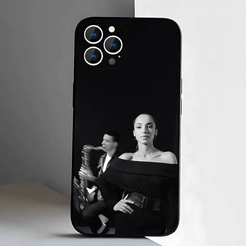 Sade Adu Love Deluxe Etui na Telefon Dla iPhone 17,16,15,14,13,12,Pro,Max,Plus,E,SE4,Air,Mini Czarne Miękkie Etui