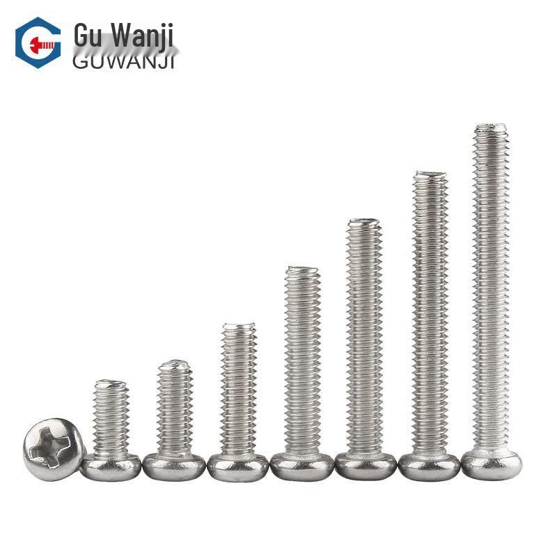 Guwanji 304 Stainless Steel Phillips Pan Head Machine Screws