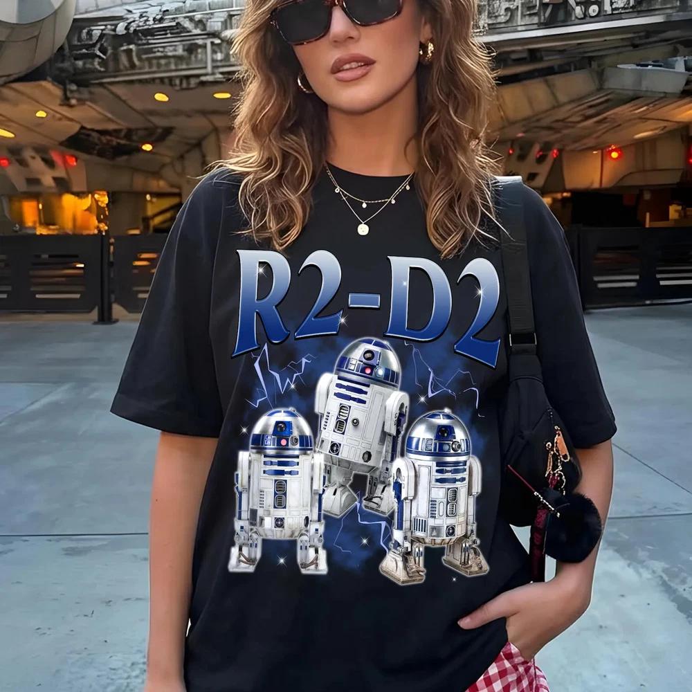 R2D2 Droid Group Portrait Star Wars Droid TShirt S
