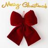 New Year Bow Decoration Christmas Ornament Hanging Bow Pendants Xmas Tree Christmas Tree Decorations