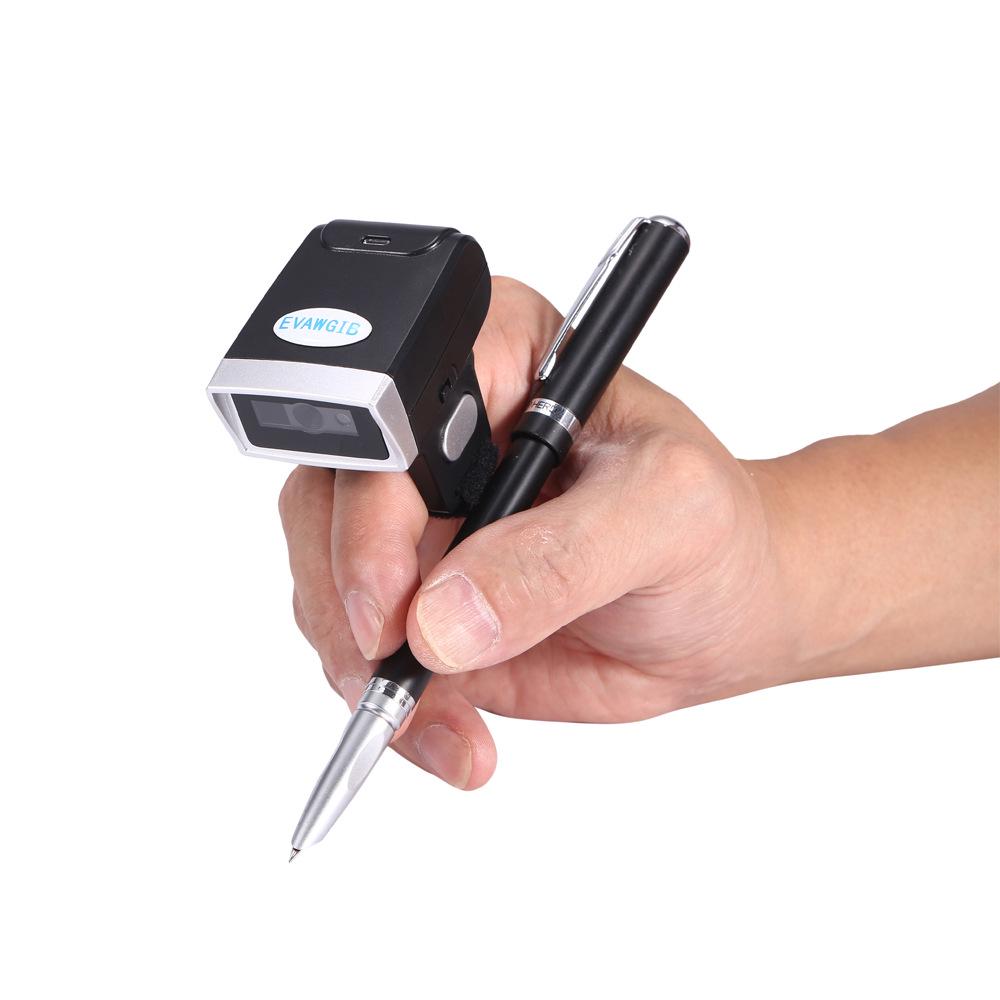 Wearable Wireless Bluetooth Finger Ring Barcode Scanner 3mil