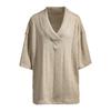 2025 Men's Casual Summer Loose-Fit V-Neck Sports Solid Color T-Shirt