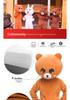 Adult & Kids Cartoon Brown Bear Mascot Costume - Douyin Net Celebrity Theme