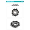 For CFMOTO 450SR Small Gear Output Sprocket Combination 14 Teeth CF400-6 SR450 Motorcycle Accessories Original Parts