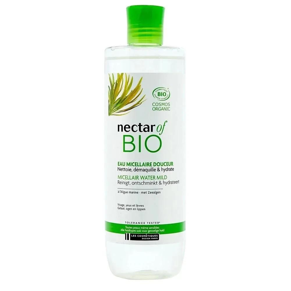 NECTAR OF BIO Makeup Remover 400ml 2-Pack Micellar Water for Face, Eyes, and Lips - Removes Makeup