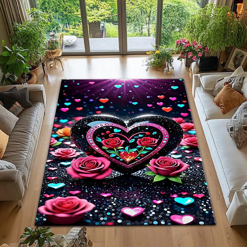 

Плюшевый печатный ковер для спальни, журнального столика, дивана, ковер, устойчивый к грязи и простой в уходе напольный коврик 200 * 300cm