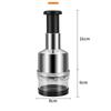 Stainless Steel Manual Hand Chopper Kitchen Tools Garlic Chopper Vegetable Slicer Mini Mincer Crusher for Garlic Ginger Herb Nut