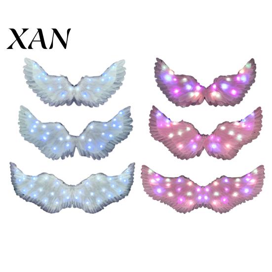 Angel Wings for Costumes LED Light Up Feather Costume Kids, Christmas Accessories Glowing Fairy Wings, Halloween Cosplay Party Performance Props