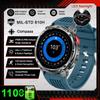 2026 Neue 1100 Ultra-Lange Akkulaufzeit Smartwatch Herren Militärisches GPS-Kompass Herzfrequenz Bluetooth-Anruf 10ATM Wasserdicht HD Smartwatch