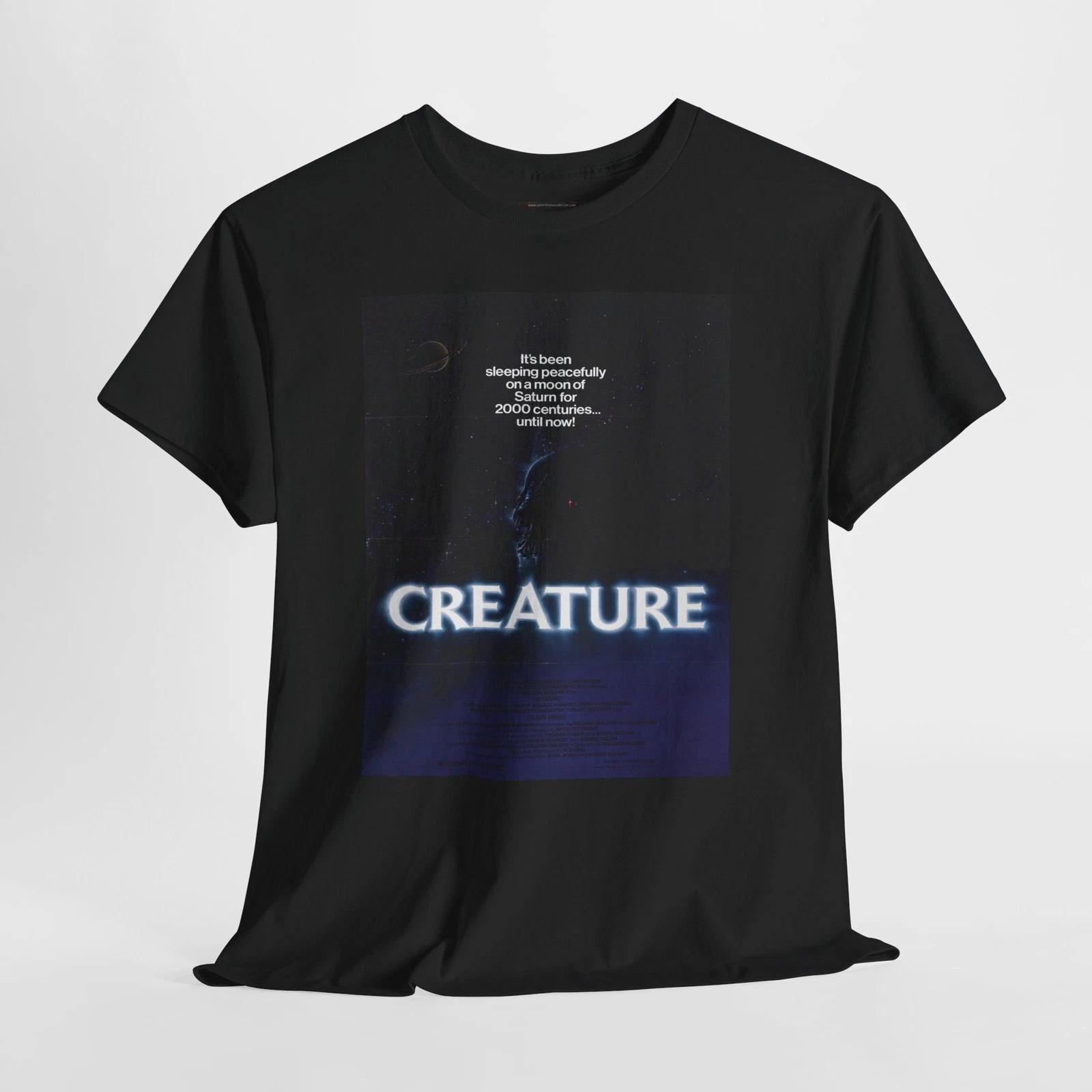 Creature (Titan Find) 1985 Retro Movie Poster Horror Unisex Graphic T-Shirt XL