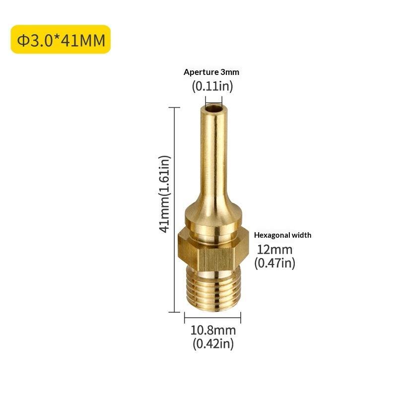 1 Piece Brass Hot Melt Glue  Nozzles High Durability Multi Sizes For DIY Crafts Home Repairs For Most Melt s