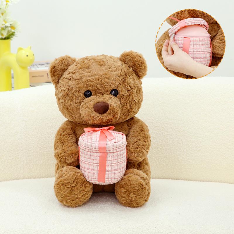 Confession Bear Dolls Rose Bouquet Gift Box Teddy Bear Plush Toys Valentine's Day Boy and Girlfriend Gift