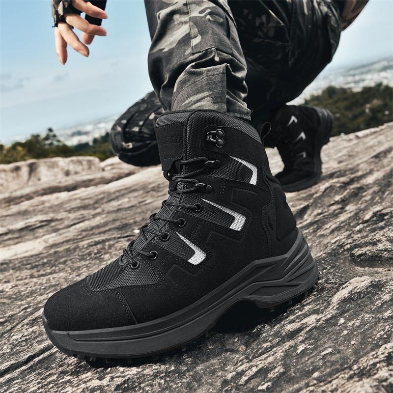 New Men Tactical Boot Military Original Safety Hunting Hiking Shoes Breathable High-Top Boots Outdoor Desert Army Climbing Shoes