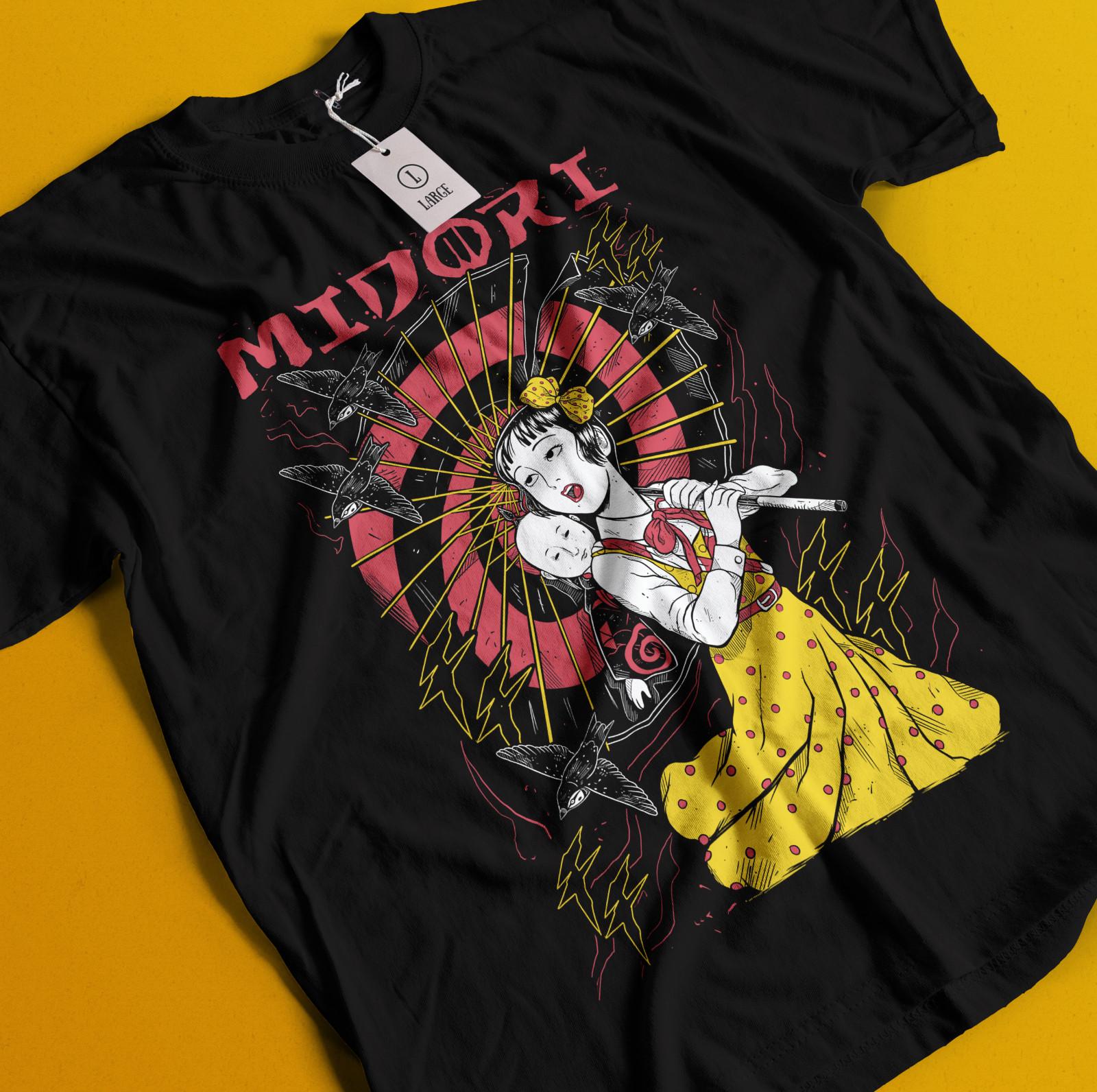Midori The Camellia Giel T-Shirt Mens Womens Tees Top Shojo Tsubaki Suehiro Maruo Anime Tee All Size S