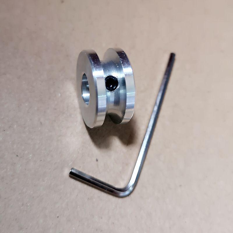 Aluminum Alloy Single Groove Pulley for Lathe Non-Powered Spindle Wheel Motor Model (PU Round U Groove Pulley)