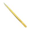 Selling Gold Stainless Steel Eyelash Extension Tweezers Makeup Eyelash Volume Diamond Grip