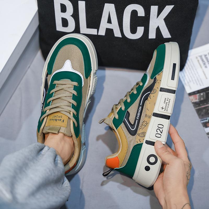 New love partner Wudao fashion personality leisure sports board shoes students with breathable trend wear-resistant men's shoes