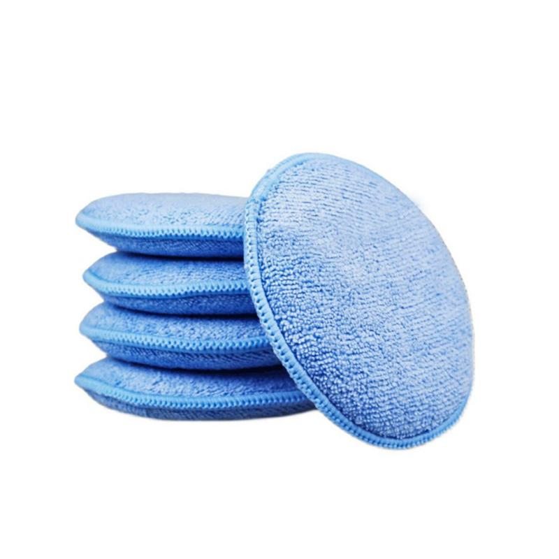 

5/10/20PCS Soft Microfiber Car Detailing Applicator Pads round Pocket Foam Sponges For Car Care Waxing And Polishing
