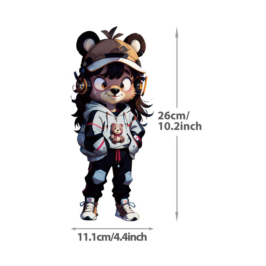 Animal Human Heat Transfer Stickers Print For T-Shirt Hoodies Jeans Clothes Stickers Diy Iron On Transfer Thermal Decals