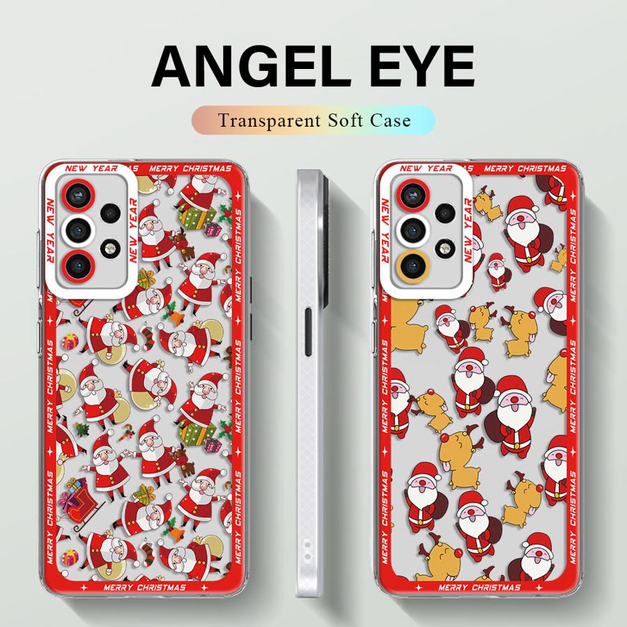 Winter Merry Christmas phone Case for Samsung A13 A14 A15 A23 4G 5G A24 4G A25 A33 A34 A53 A54 A73 A35 A55 5G bag