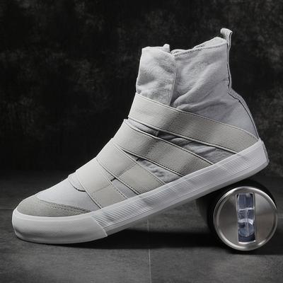 Letní Pánská Móda Ležérní Boty Módní Šití Platformové Tenisky Prodyšné Pánské Pohodlné Vysoké Plátěné Boty Ploché Boty