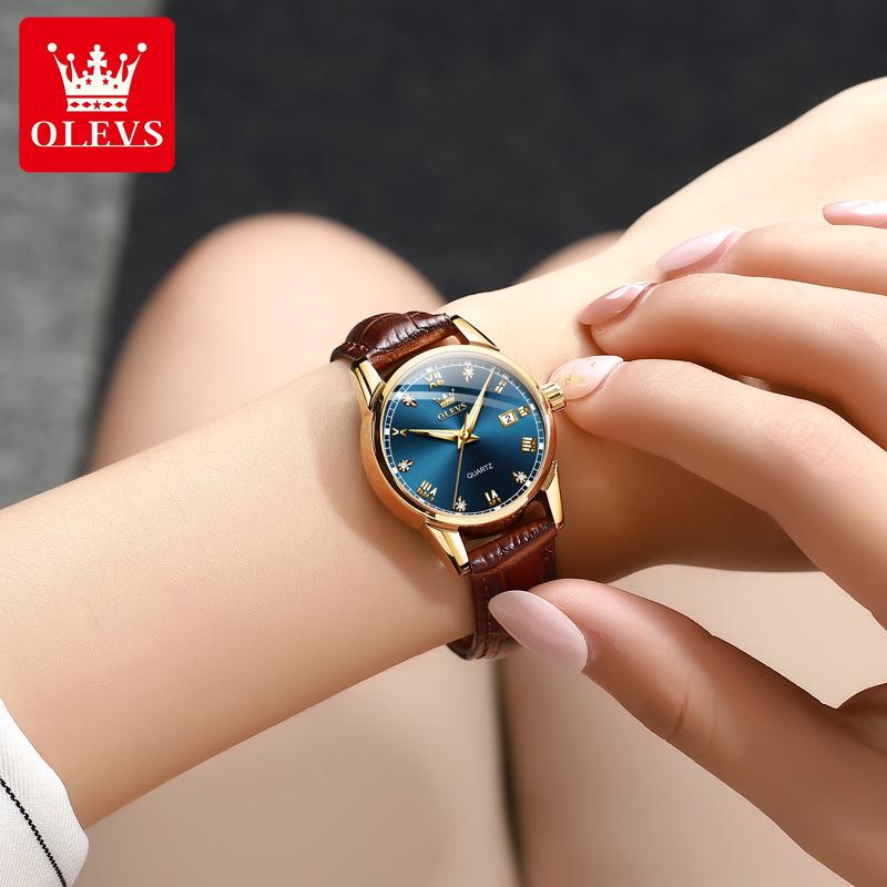 Celebrity Endorsed Women's Dual Calendar Waterproof Quartz Watch