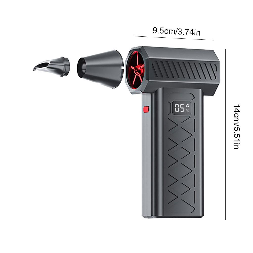 Dust Blower with LED Display Dust Cleaner 6 Speeds Powerful Air Blower Turbo Fan for Car Computer Home Office Dust Cleaning