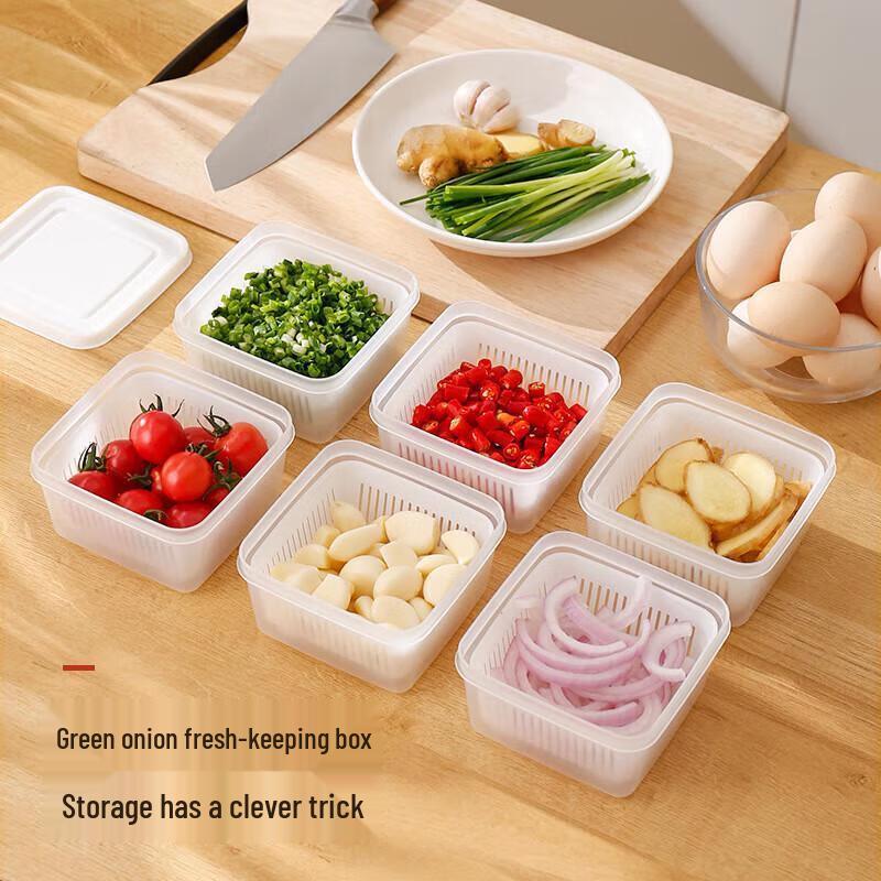 Kitchen Scallion Ginger Garlic Refrigerator Storage Containers