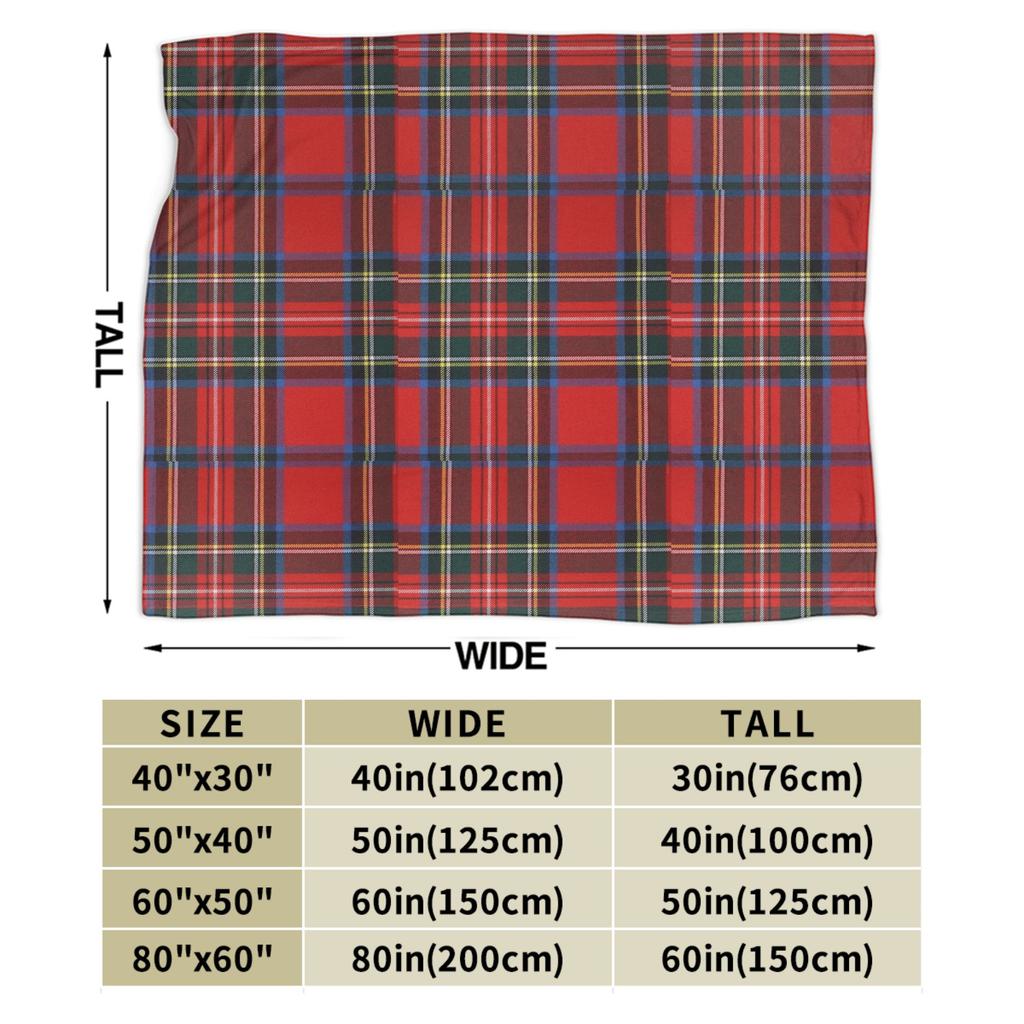 Plaid Stewart Tartan Blanket Spring Christmas  Multifunction Lightweight Thin Throw Blankets for Bedding Couch Bedding Throws