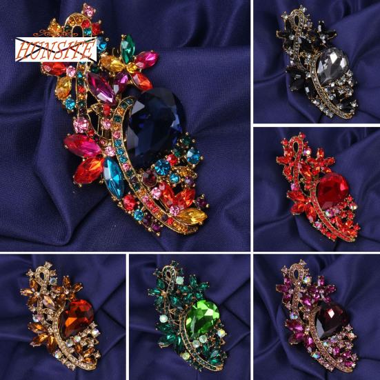 

Капля воды искусственный кристалл цветок брошь со стразами элегантные аксессуары для одежды свитер кардиган пальто деловой костюм булавка на лацкан модные украшения подарок