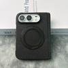 IPhone 18 Duo Foldable Phone Case With 360 Rotating Stand Magnetic Mid-Hinge Full-Body Leather Cover Anti-Drop Protection