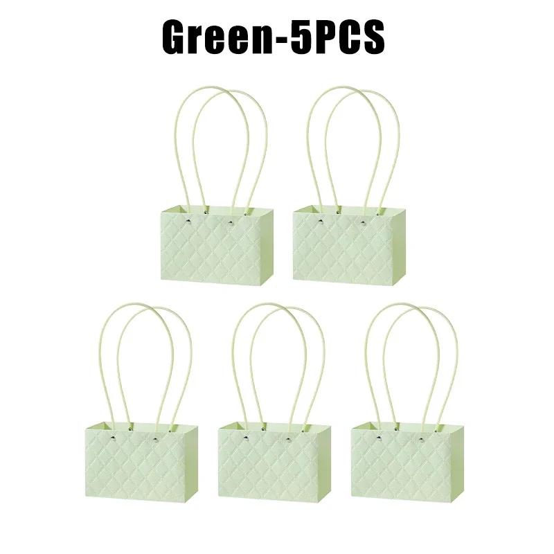 Flower Gift Bags Paper Bouquet Bags Rectangle Flower Box for Arrangements Bouquet Box with Handles Florist Supplies for Wedding