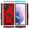 Armor Shockproof Ring Stand Case For Samsung Galaxy S22 Ultra S21 Plus A23 A53 A33 A73 A22 A32 A52 A13 A12 A51 A71 M23 M13 M32 M53 5G 4G Back Cover