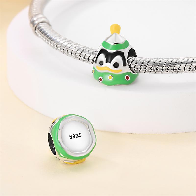100% Copper Snowman Romantic Winter Christmas Series Charms Beads Fit 3Mm Original Bracelets Diy Gift Fine Jewelry
