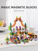 Stained Glass Magnetic Marble Run: Kids' Magnetic Building Blocks and Tracks
