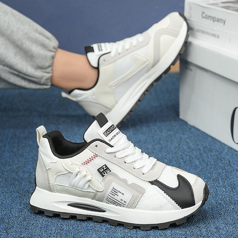 2025 casual all match youth sneakers thick-soled breathable dad shoes niche personality color matching Gan fashion shoes