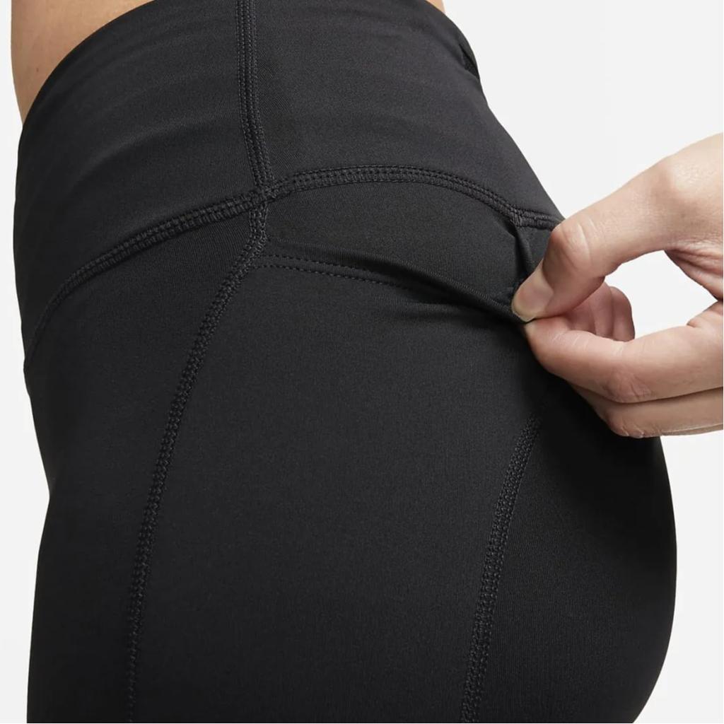 Nike Mid-Rise 7/8 Running Leggings With Pockets Women Leggings Black DX0948-010