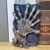 Halloween Skeleton Finger Bookends Ornament Horror Resin Decoration Small Home Halloween Reading Desk Decorative