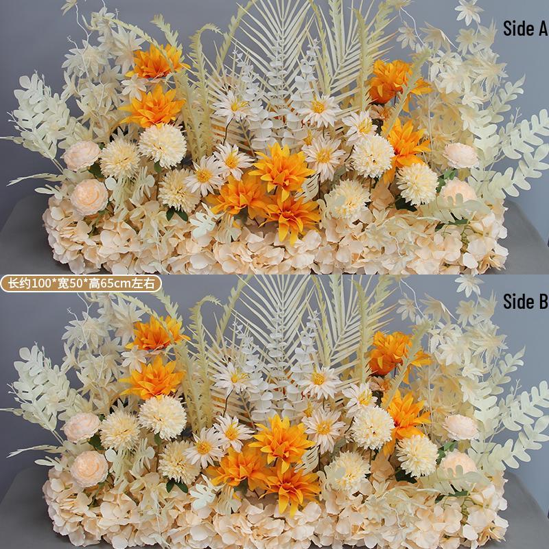 Wedding Aisle Blue Artificial Flower Row Decoration
